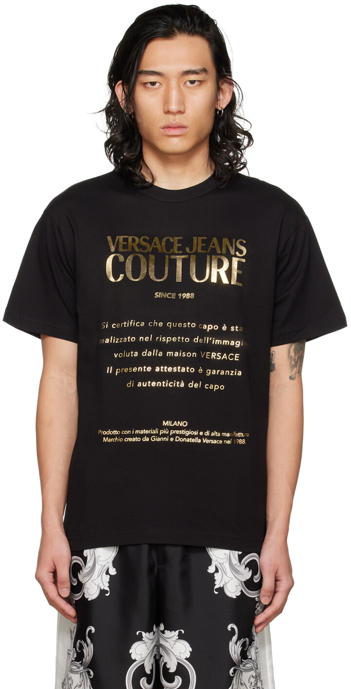 

Футболка Versace Jeans Couture, чёрный