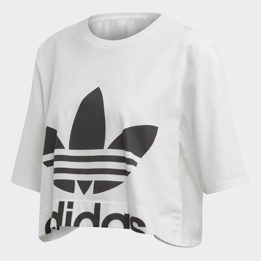 

Топ Adidas Back Cutout, белый/черный