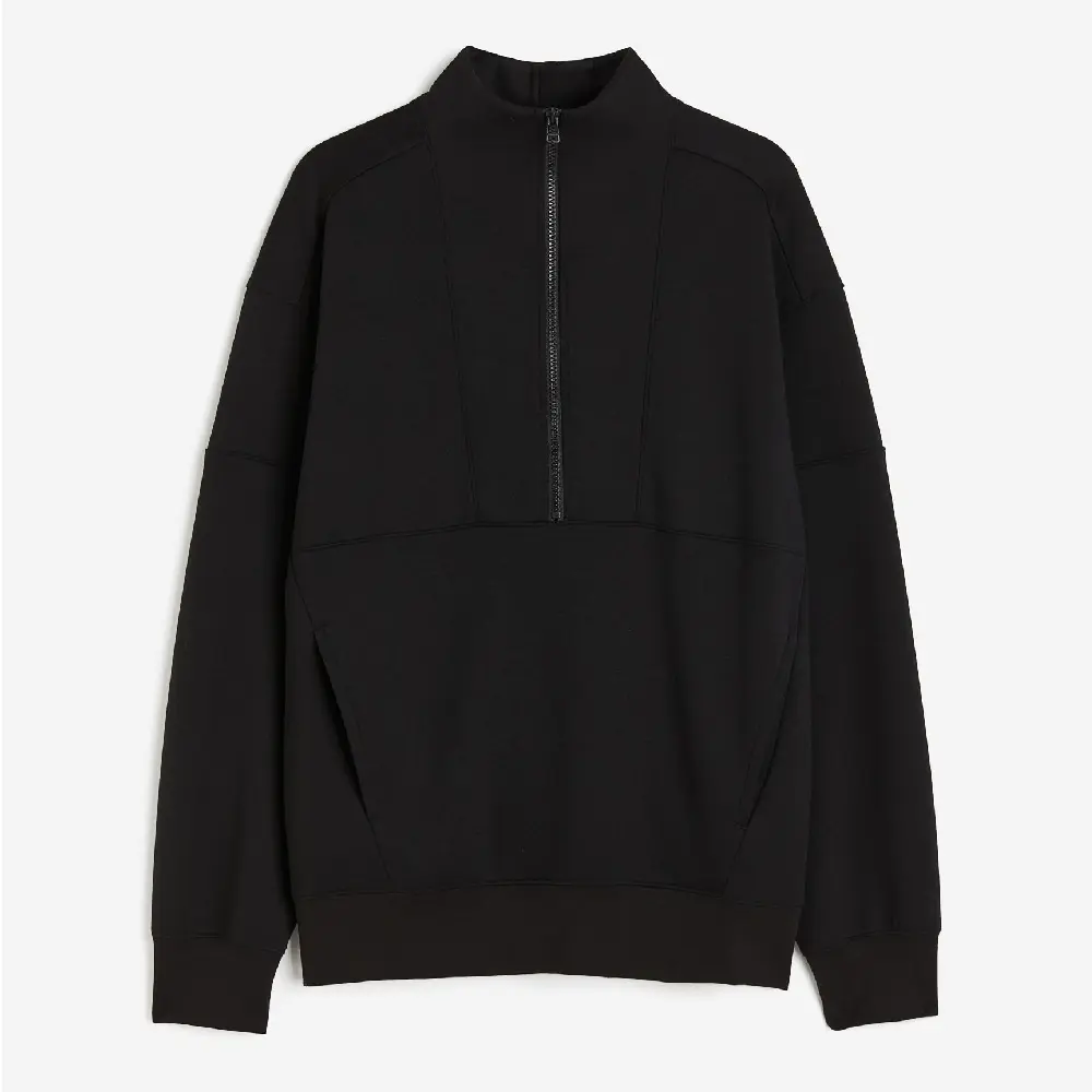 

Свитшот H&M Drymove With A Zip, черный