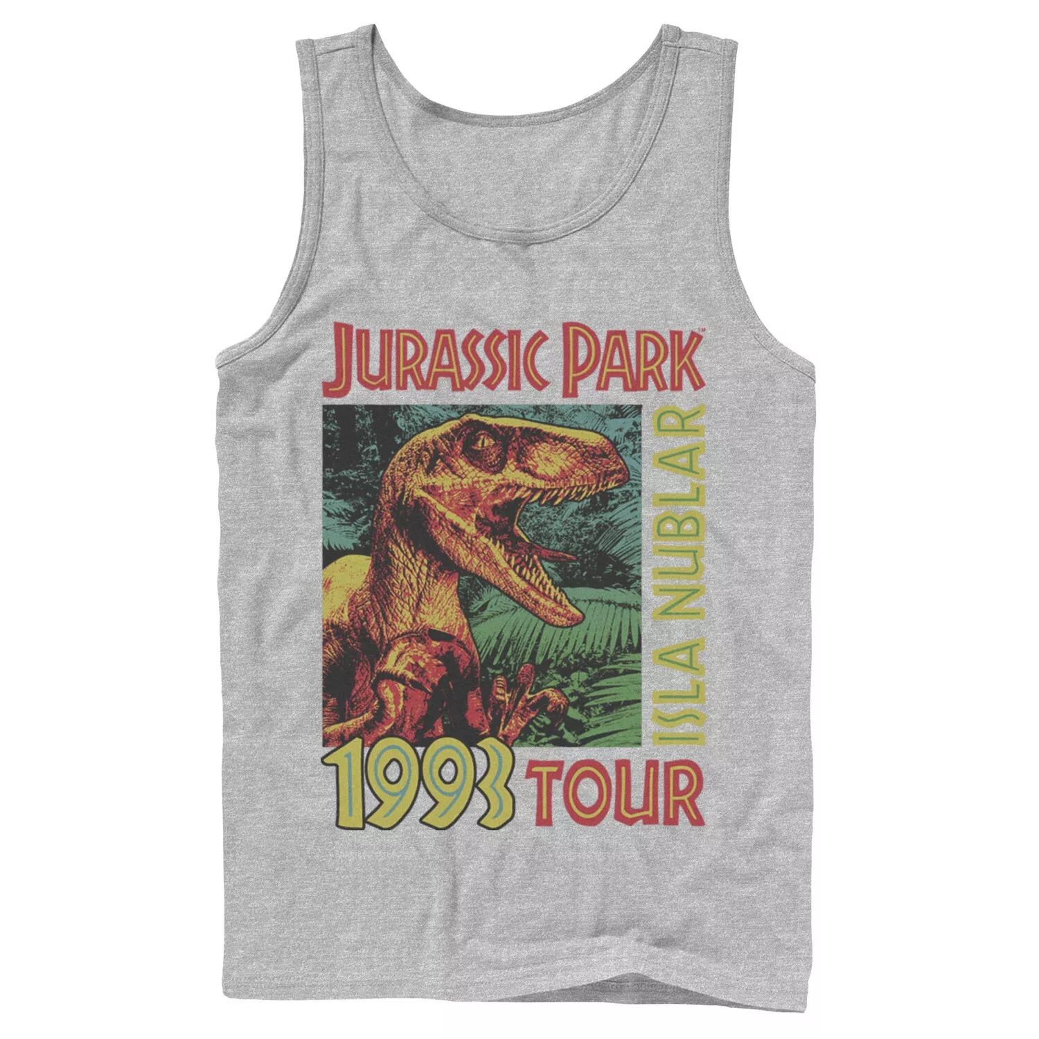 

Мужская майка с плакатом тура «Парк Юрского периода» Isla Nublar 1993 года Licensed Character