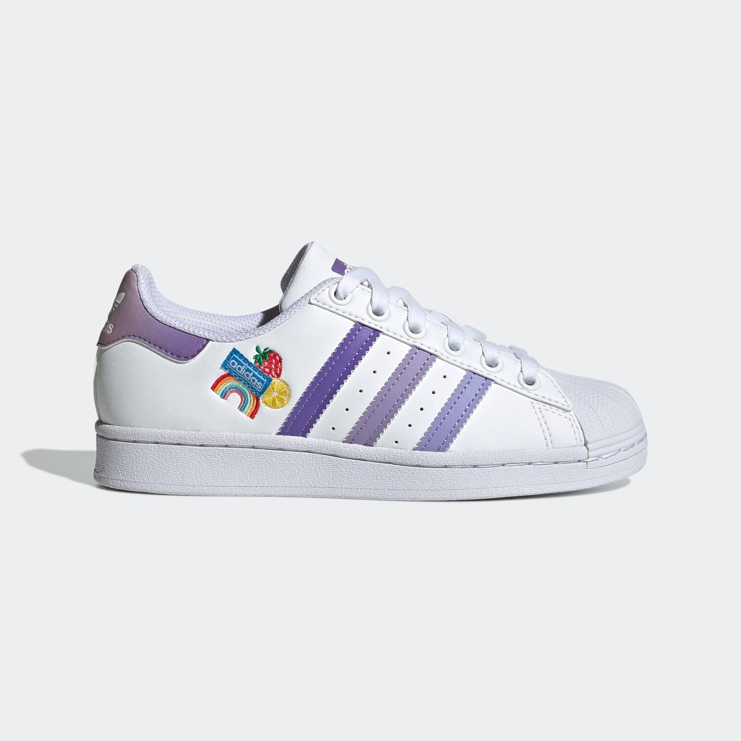 

Кроссовки Adidas Superstar Originals, белый/фиолетовый