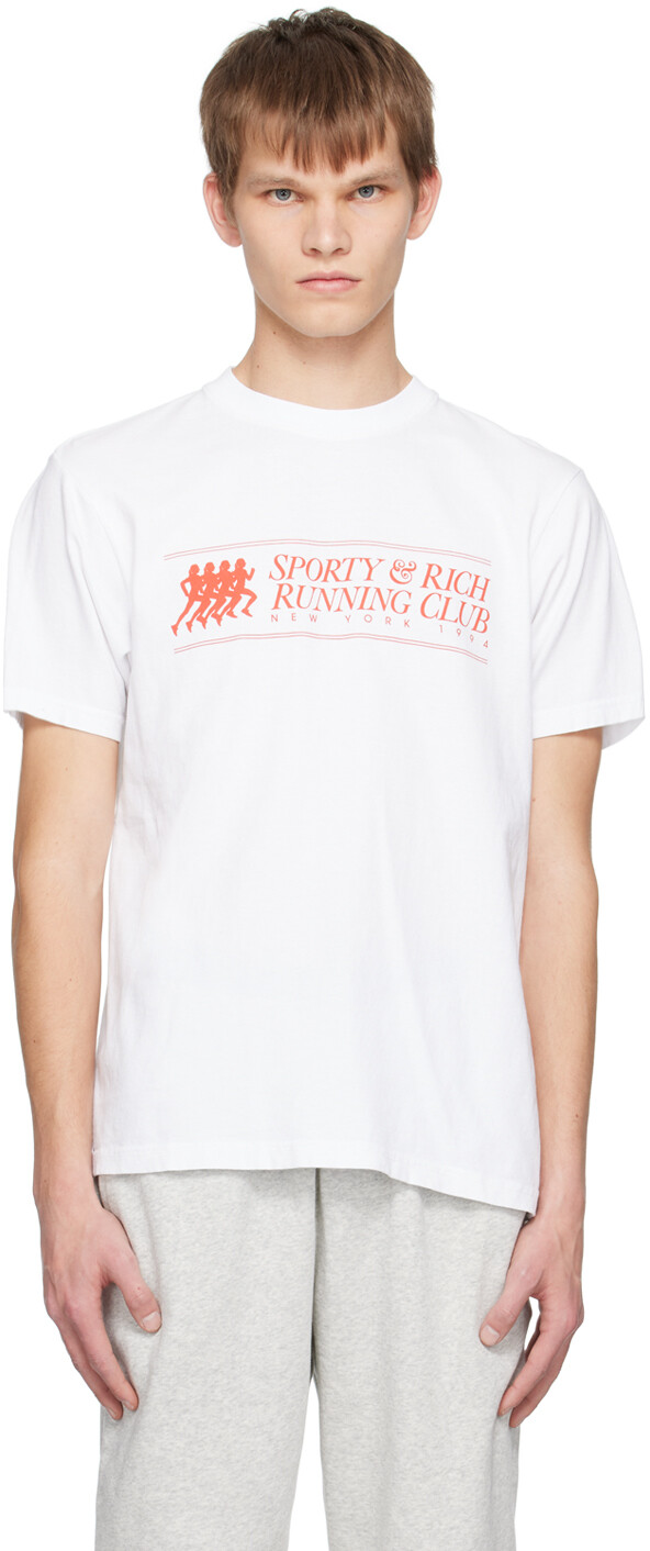 

Белая футболка 94 Running Club Sporty & Rich