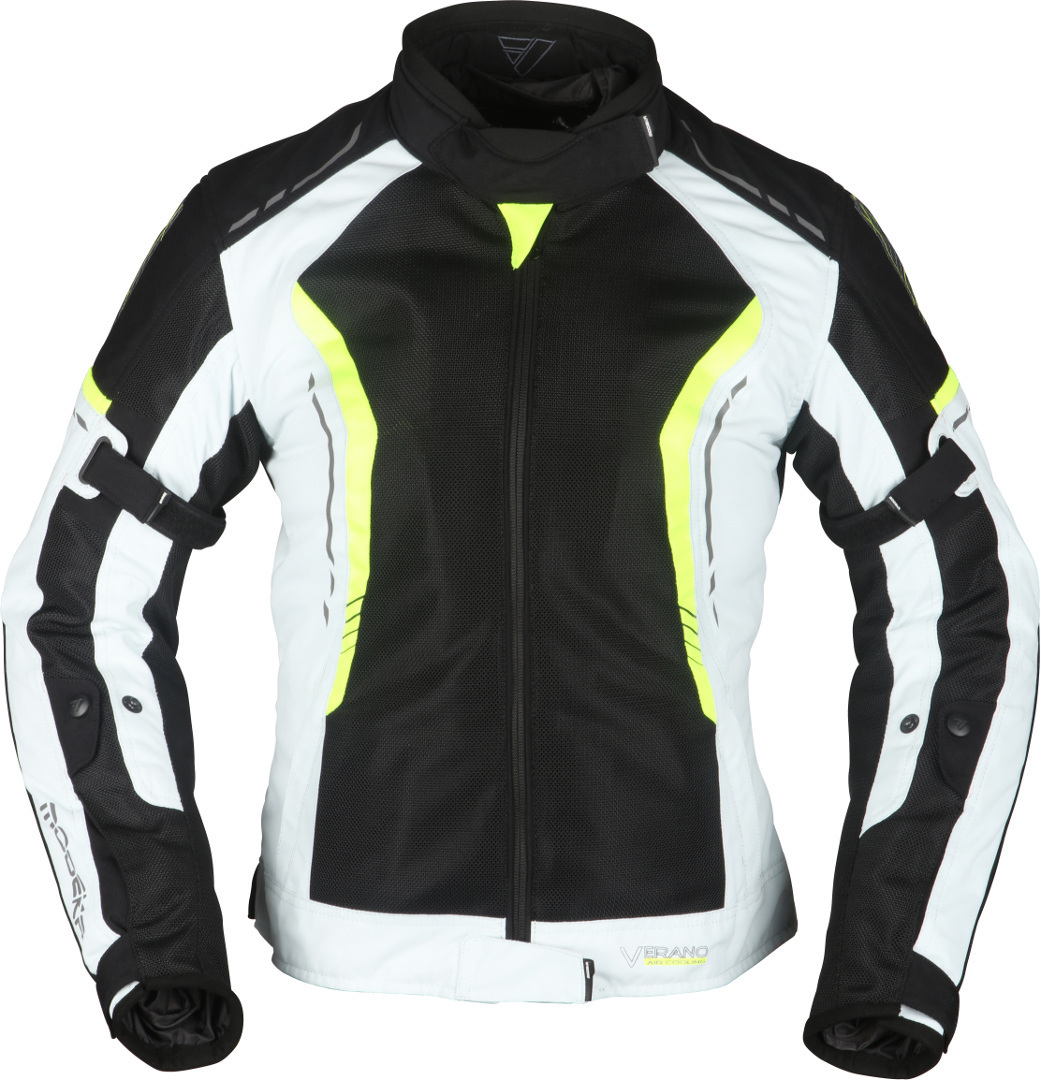 Куртка Modeka Khao Air мотоциклетная текстильная, черный/серый/зеленый мотоциклетная текстильная куртка khao air modeka черный серый неоновый