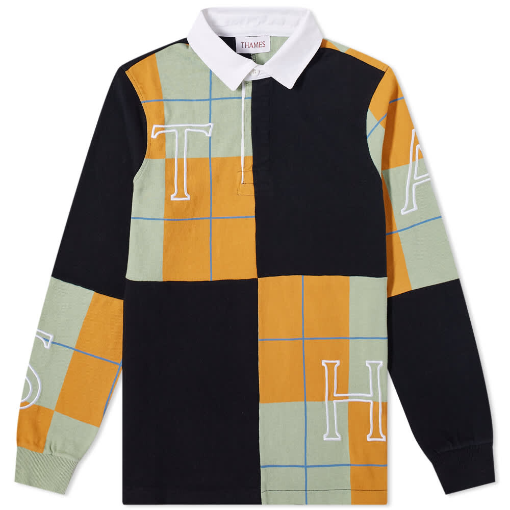 

Футболка Thames Letters Rugby Shirt, Черный