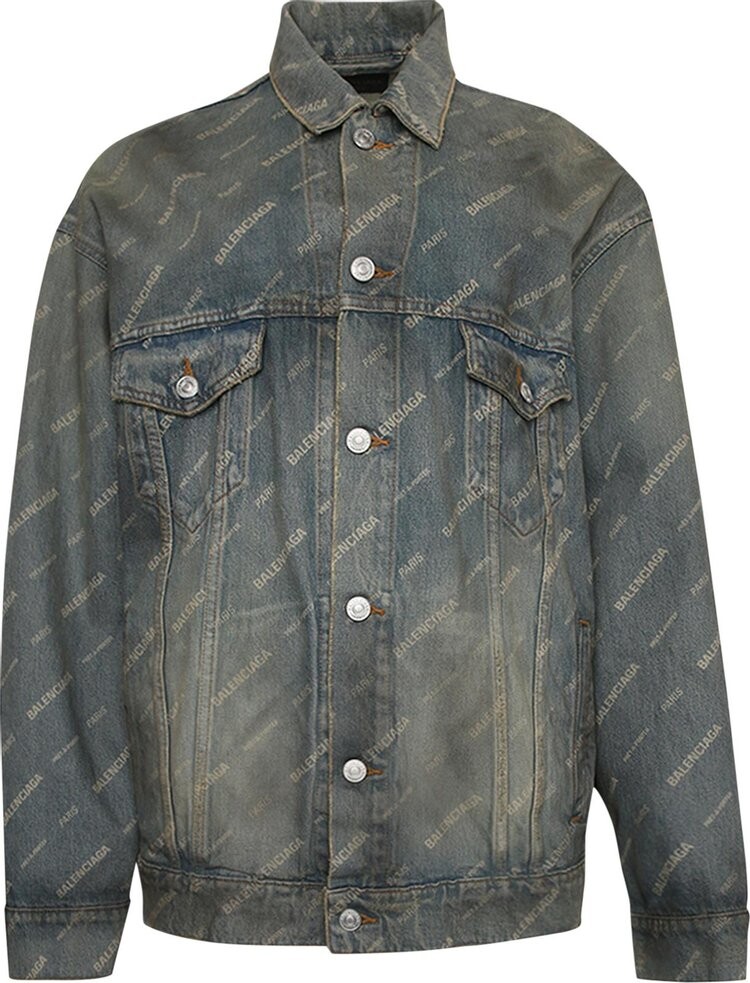 

Куртка Balenciaga Jacket 'Clear Green', синий