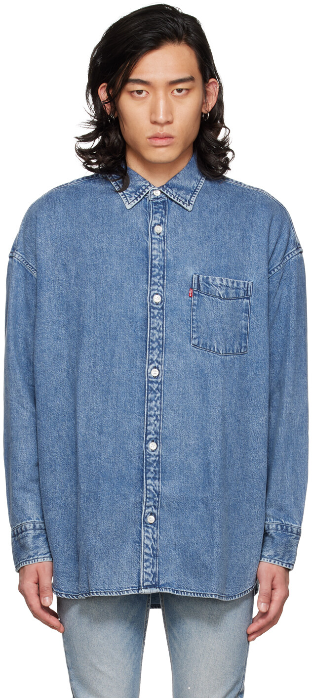 

Синяя джинсовая рубашка SLouchy Levi's