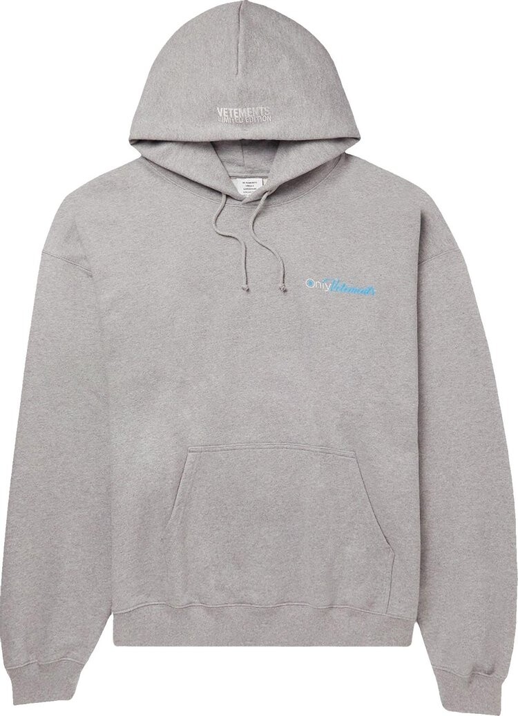 

Худи Vetements Only Vetements Hoodie 'Grey Melange', серый