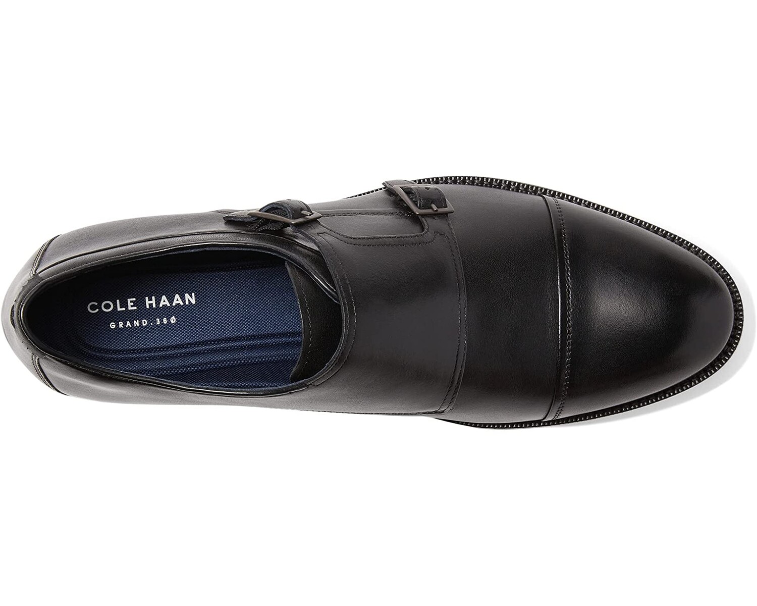 

Оксфорды Harrison Grand 2.0 Cap Toe Monk Strap Cole Haan, черный