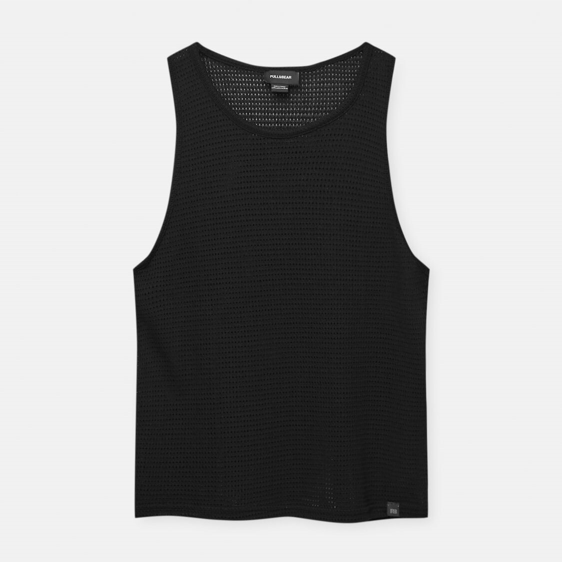 

Майка Pull&Bear Crochet-style Open-knit, черный