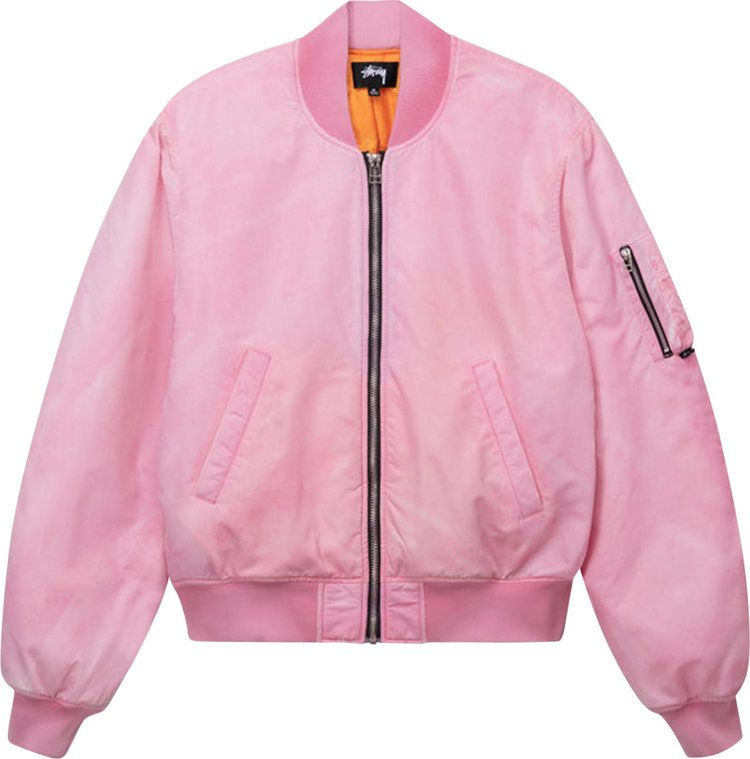 

Бомбер Stussy Dyed Nylon Bomber 'Pink', розовый