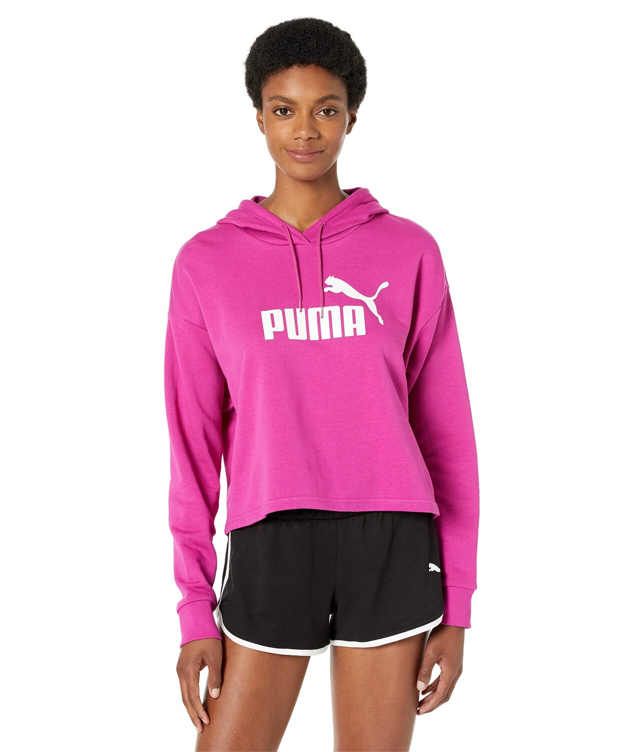 

Худи PUMA, Essentials Cropped Logo Hoodie Terry Fleece