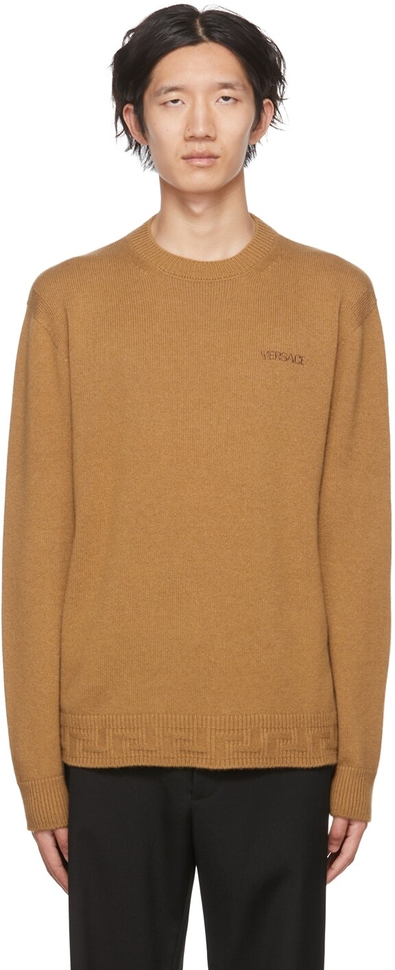 

Коричневый свитер Greca Versace