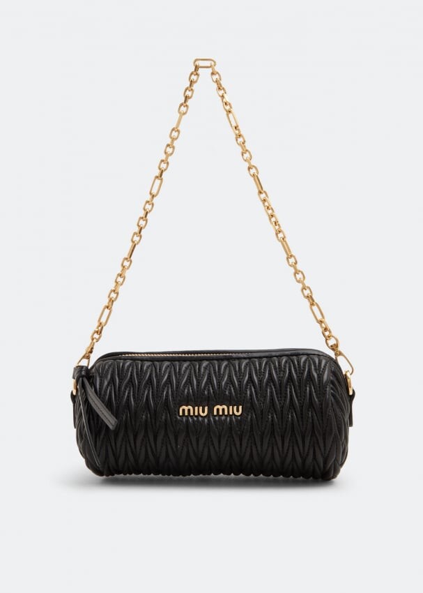 

Сумка MIU MIU Matelassé nappa leather shoulder bag, черный