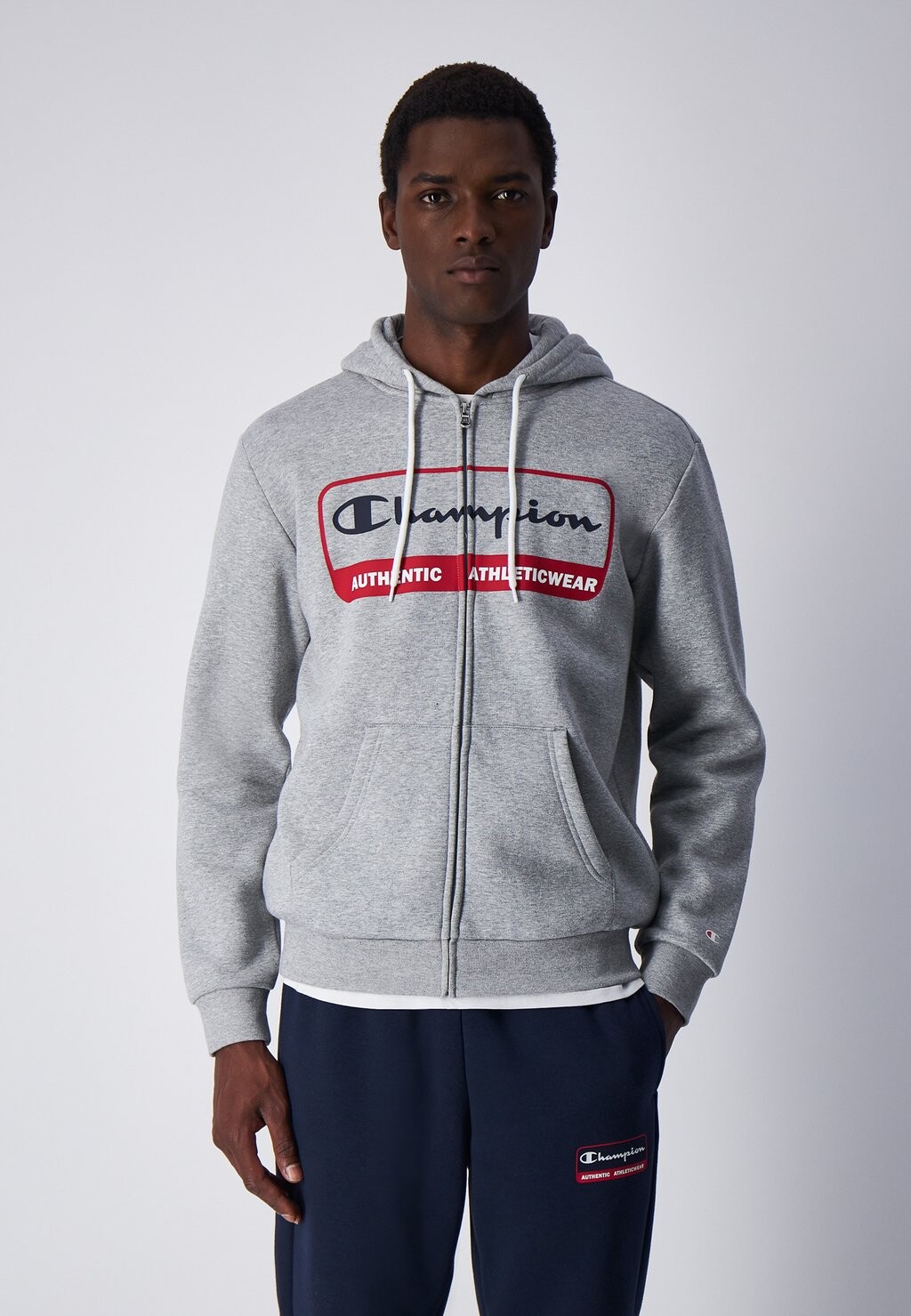 

Толстовка на молнии Graphic Shop Full Zip Authentic Champion, цвет light grey