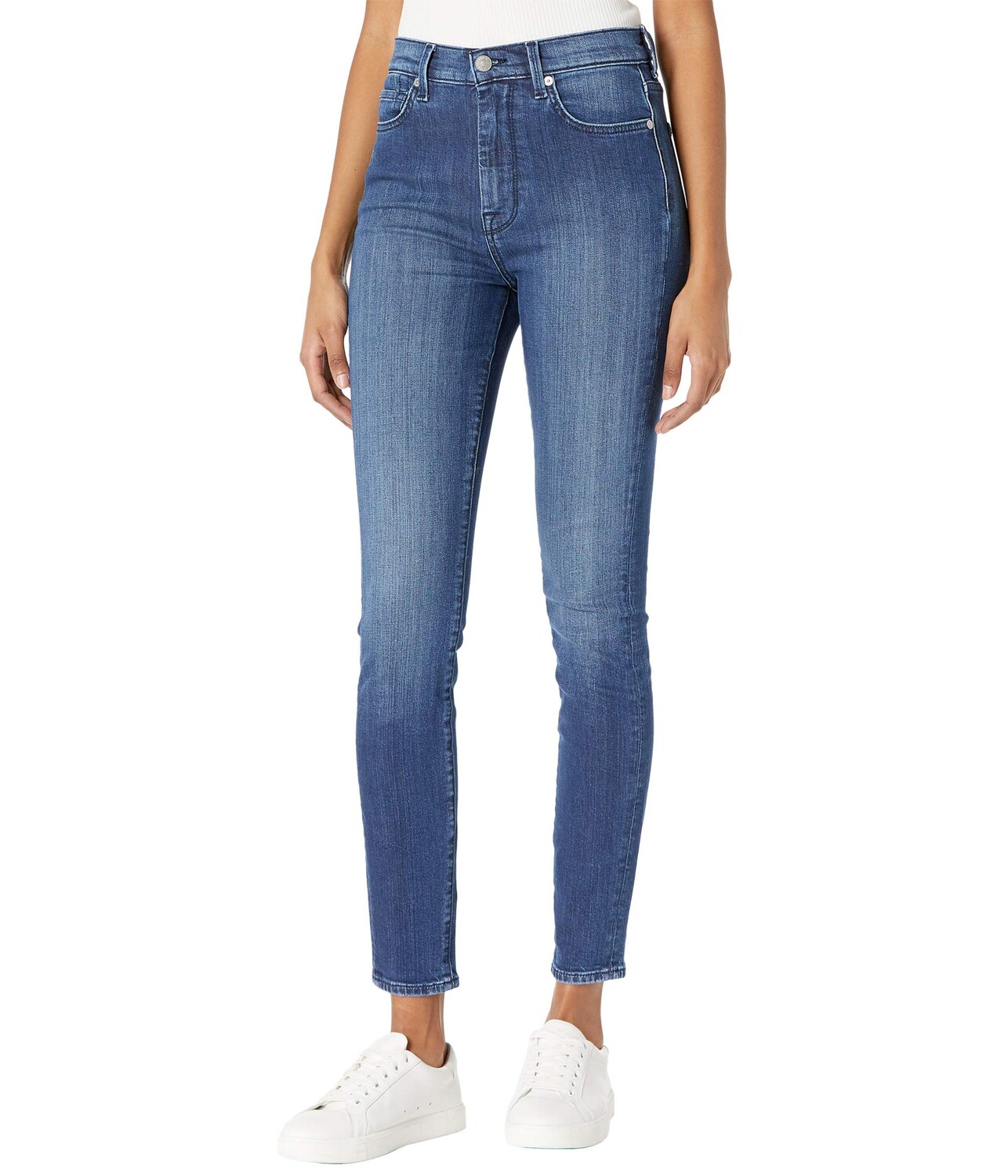 

Джинсы 7 For All Mankind, The High-Waist Skinny in Dark Winona