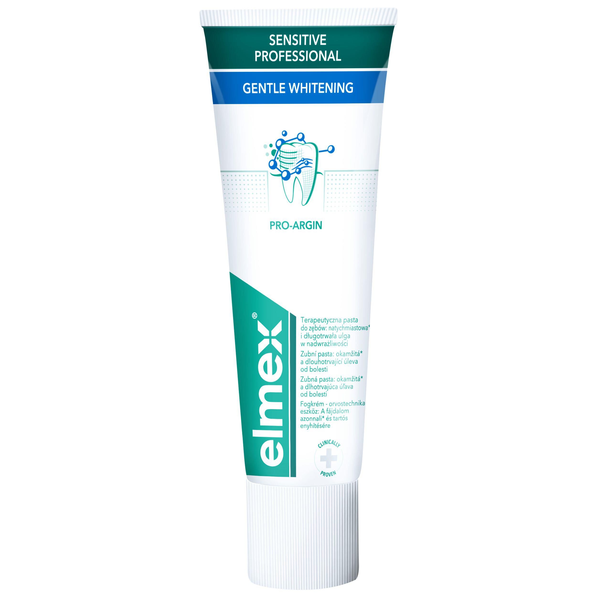 цена Elmex Sensitive Professional Gentle Whitening мягко отбеливающая зубная паста, 75 мл