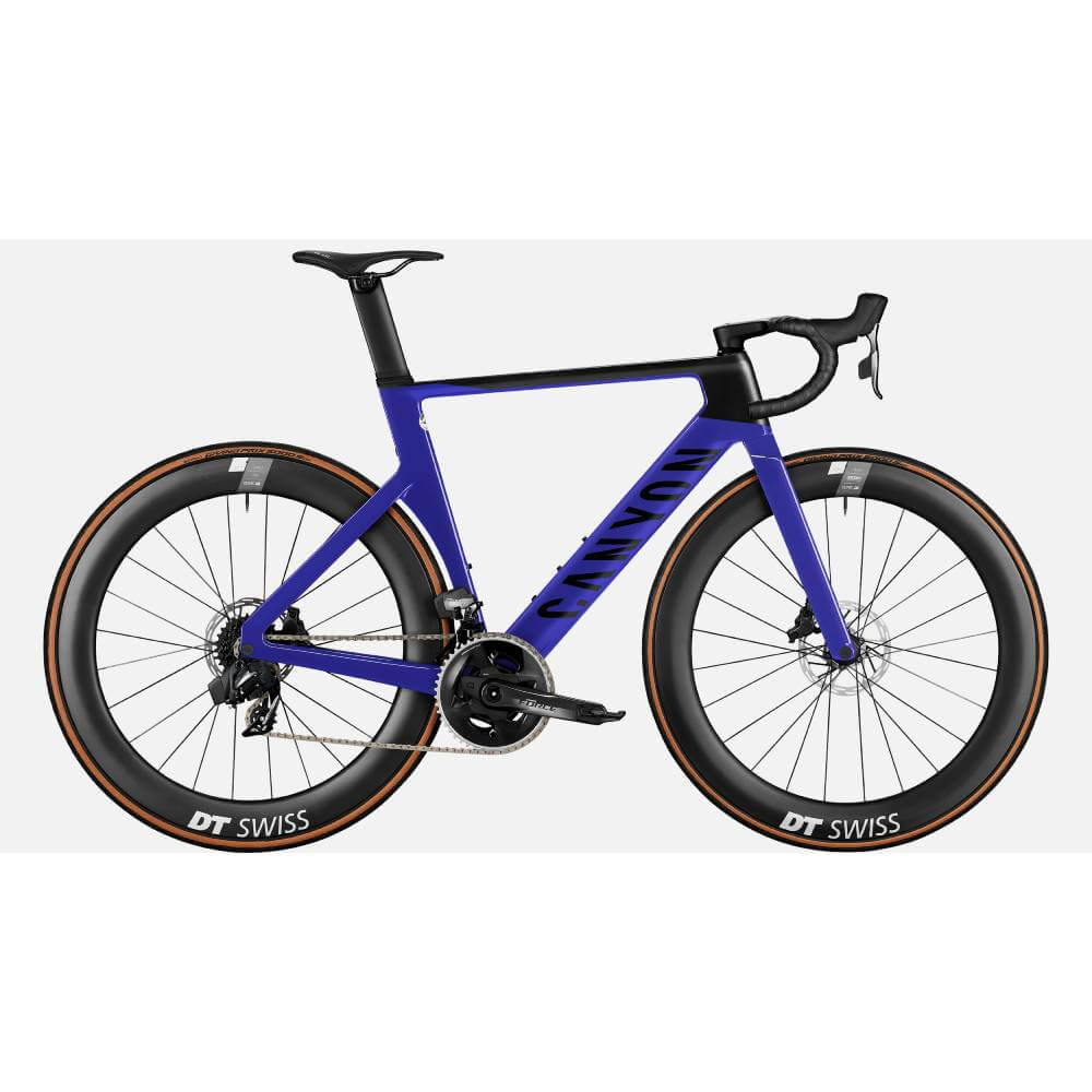 Шоссейный велосипед Canyon Aeroad CF SLX 8 Disc eTap, темно-синий