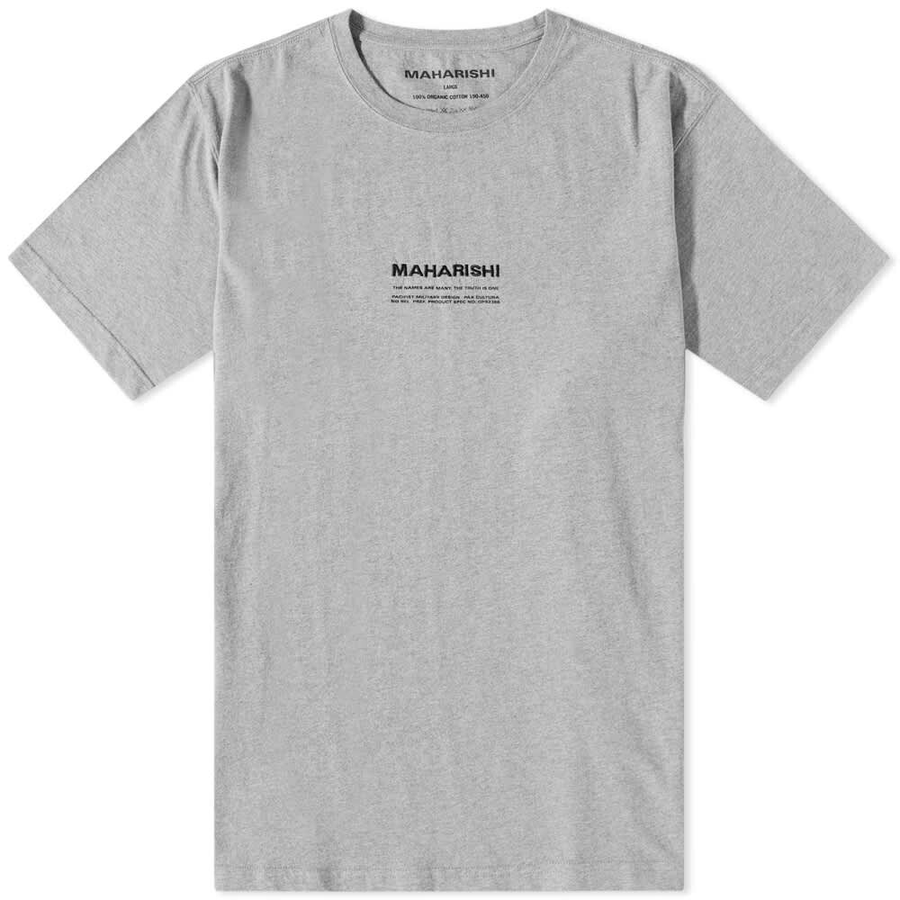 

Футболка Maharishi MILTYPE Embroidery Logo Tee, Серый