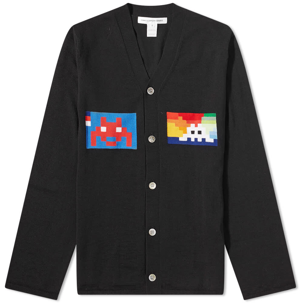 

Джемпер Comme des Garçons SHIRT Invader Graphic Cardigan, Серый