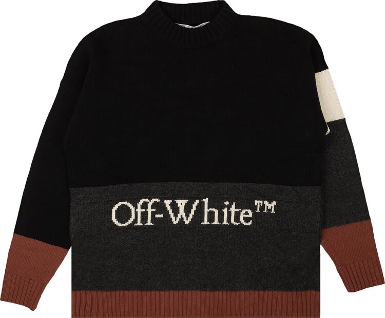 

Свитер Off-White Intarsia Knit Wool Sweater 'Multicolor', разноцветный