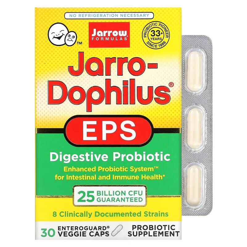 Пробиотики EPS Jarrow Formulas, 30 капсул пробиотики dr ohhira s essential formulas inc 60 капсул