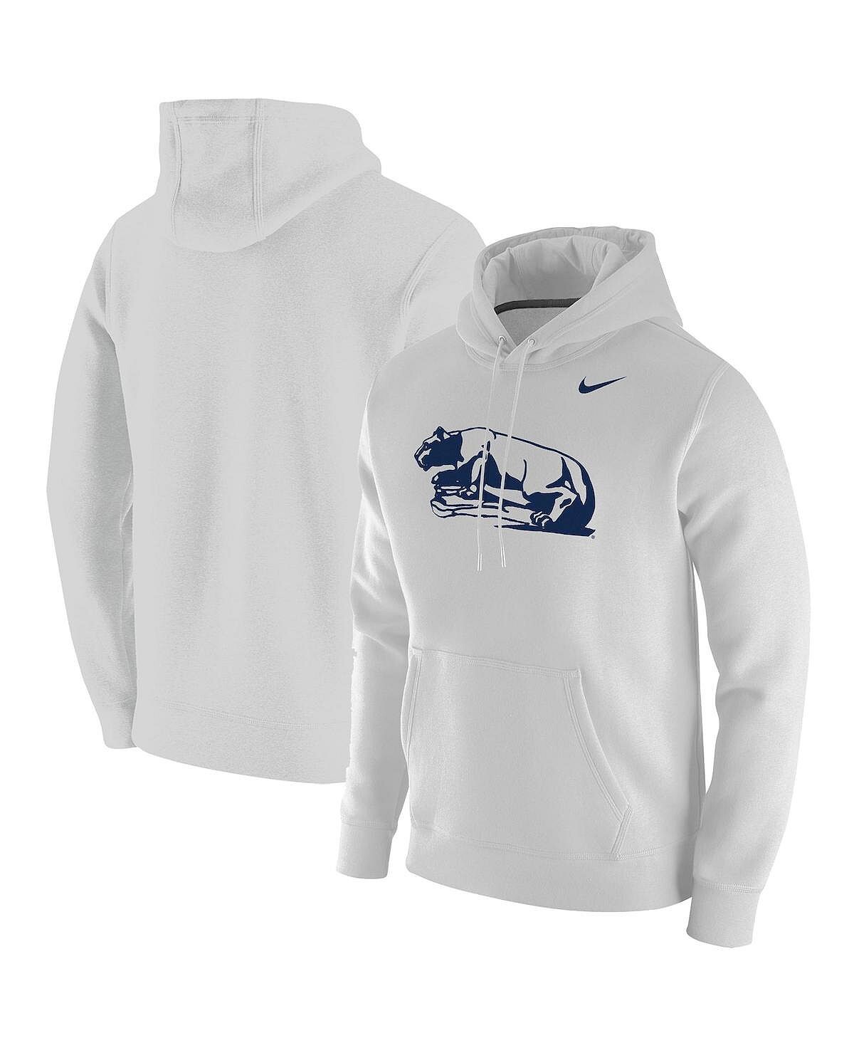 

Мужская белая толстовка с капюшоном с логотипом penn state nittany lions в винтажном стиле со школой Nike, белый