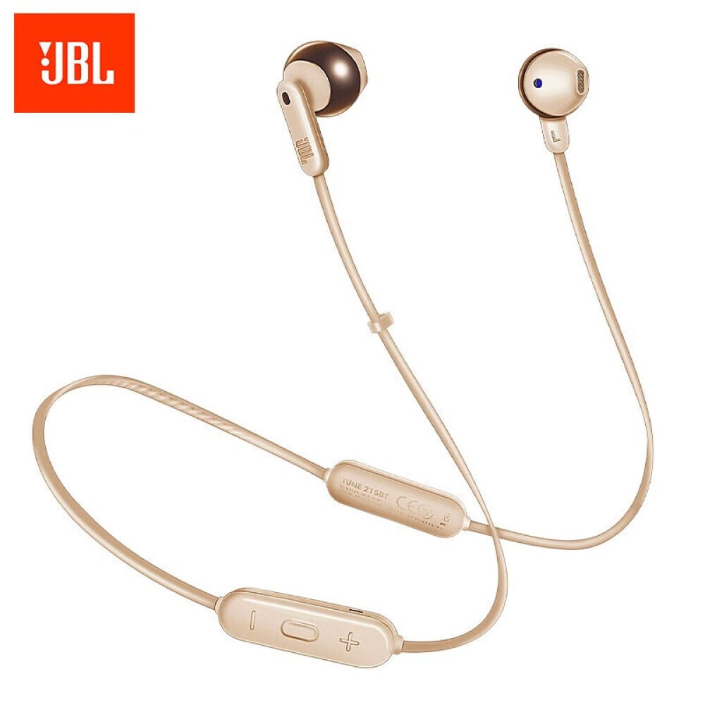 

Беспроводные наушники JBL TUNE215BT спортивные, золотой