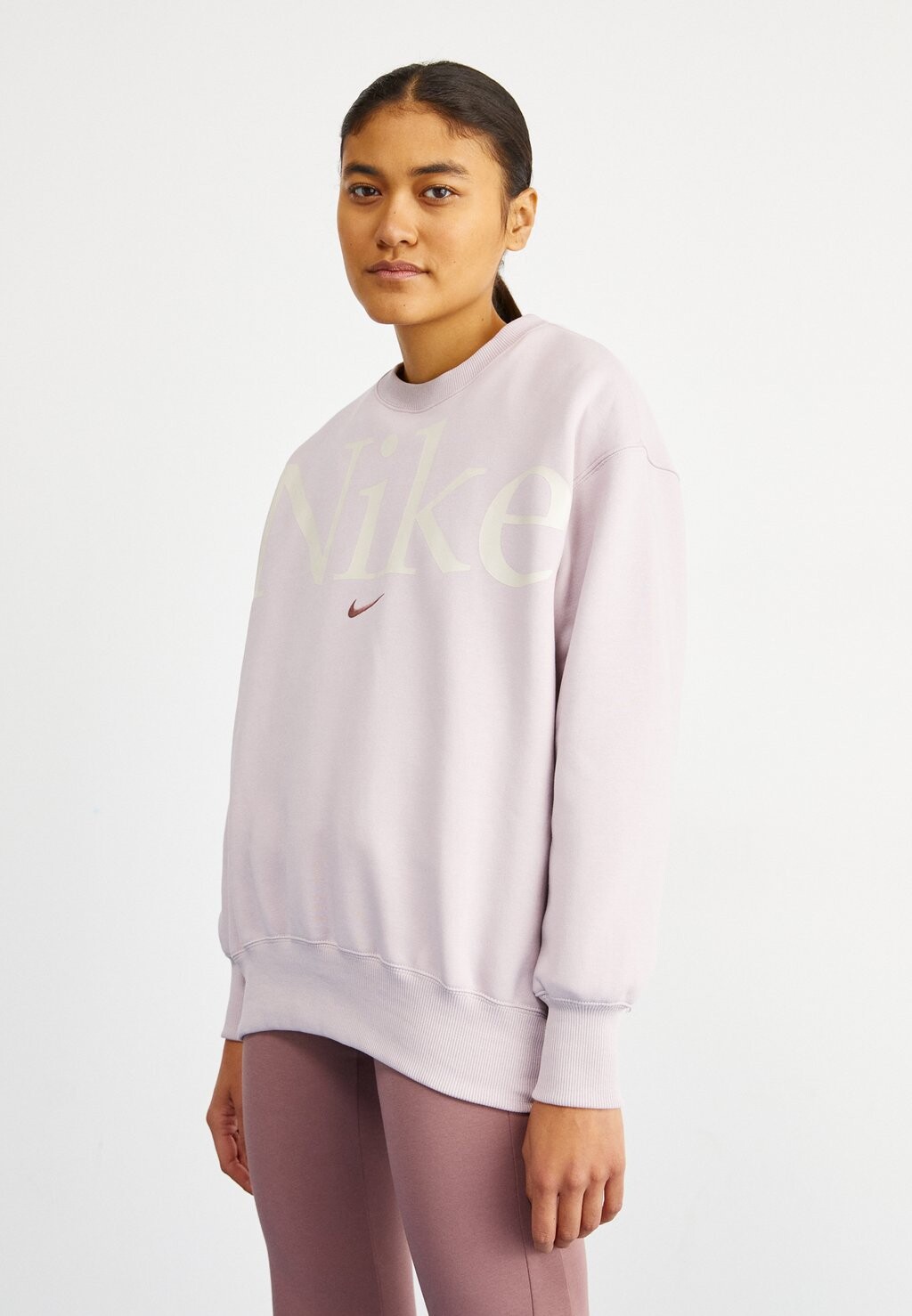 

Толстовка Crew Logo Nike, цвет platinum violet/lt orewood brn/(smokey mauve)