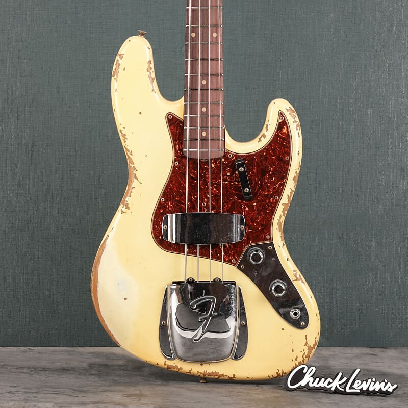 

Басс гитара Fender Custom Shop 1961 Jazz Bass, Ash Heavy Relic - Aged Vintage White - CHUCKSCLUSIVE - #R124796 - Display Model