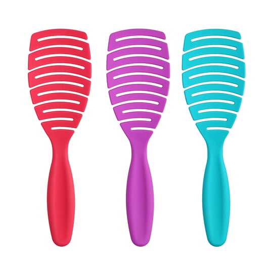 Набор из 3 щеточек для распутывания волос, 3 шт. ilū by Tools For Beauty, My Happy Color –