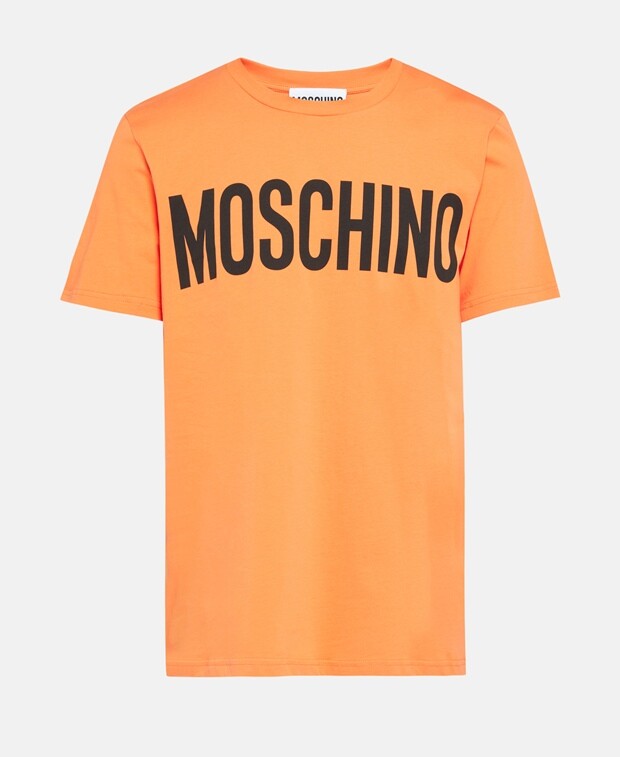 

Футболка Moschino, светло-красный