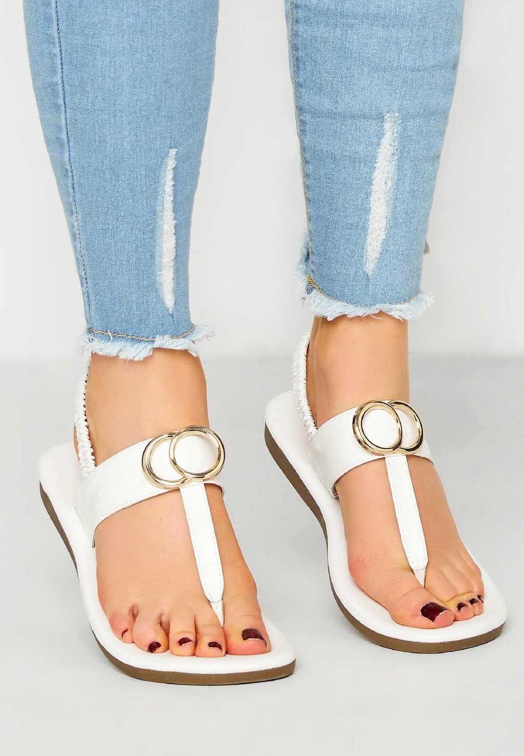 

Сандалии Yours Clothing, белый
