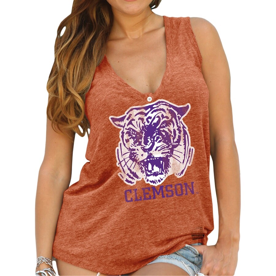 

Топ Original Retro Brand Clemson Tigers, оранжевый