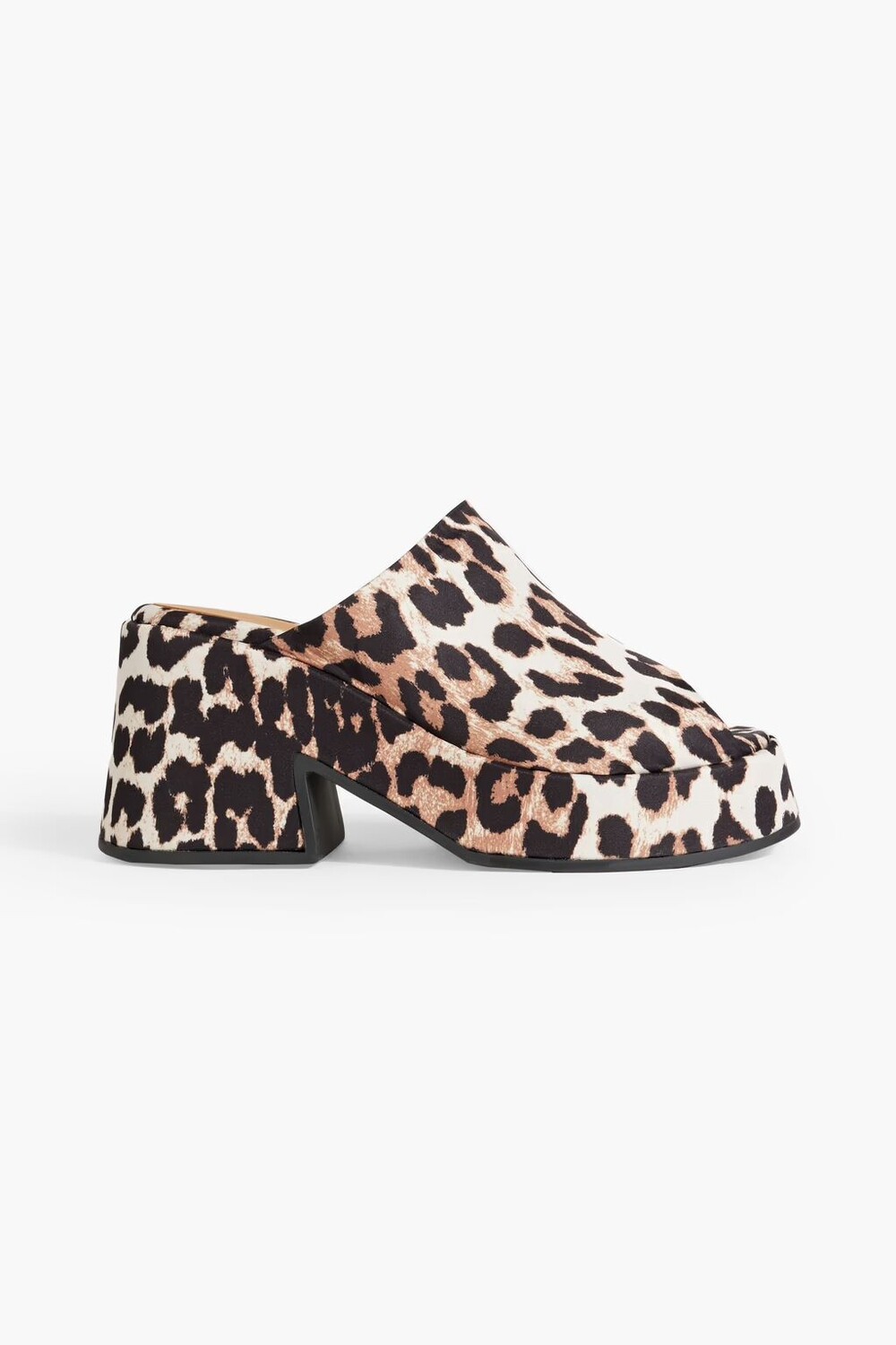 

Мюли на платформе с леопардовым принтом Ganni, цвет Animal print