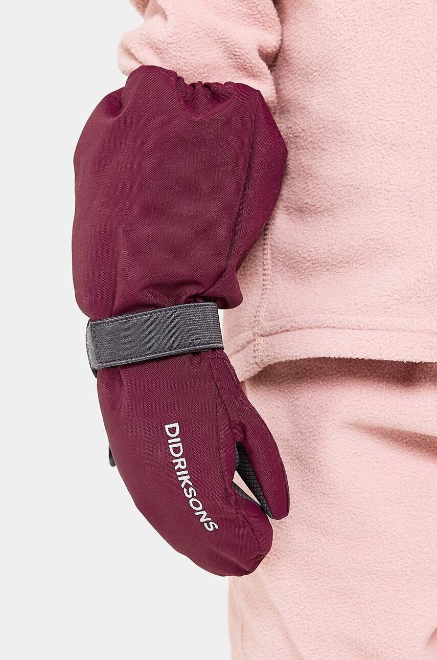 

Детские лыжные перчатки Didriksons BIGGLES MITTEN, гранатовый