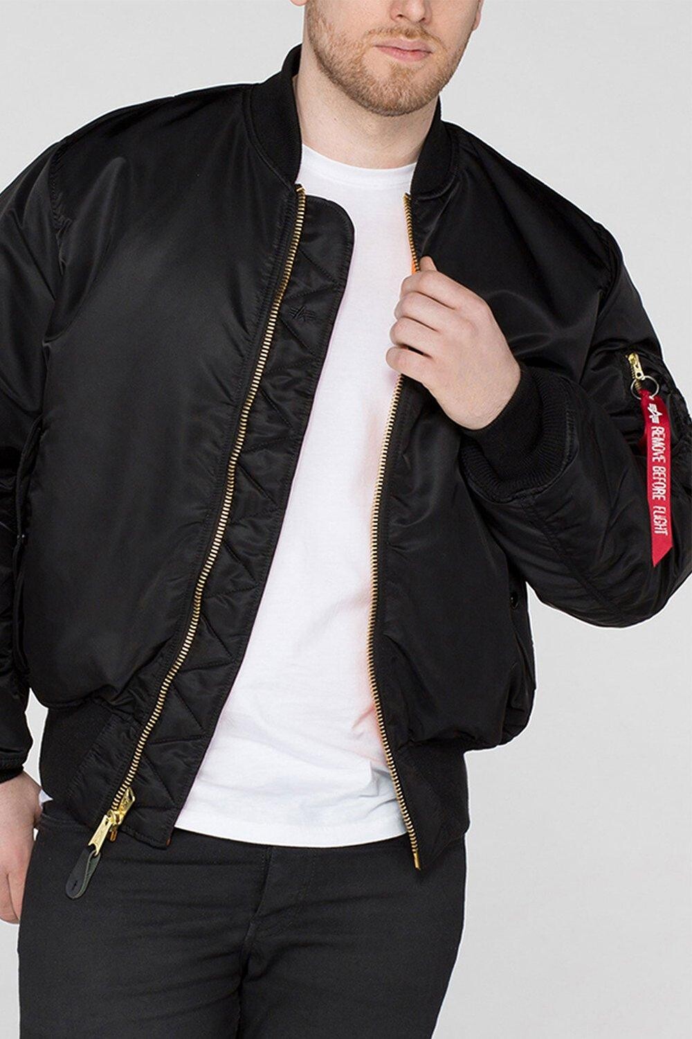 

Куртка-бомбер MA1 Alpha Industries, черный