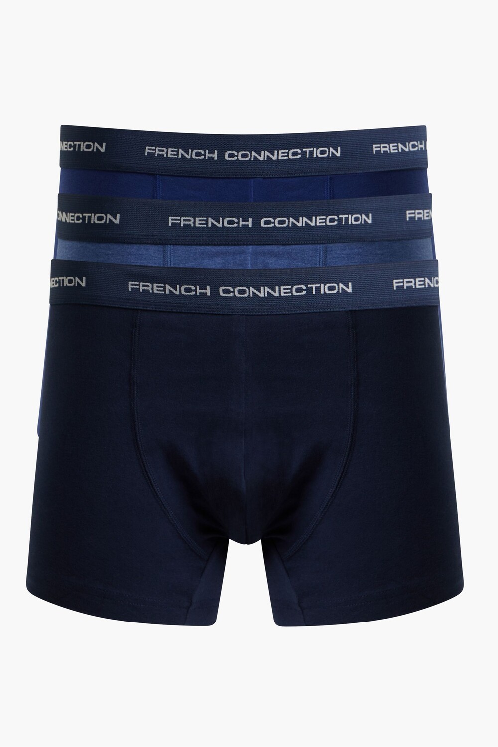 

Комплект из 3 пар черных боксеров French Connection, черный
