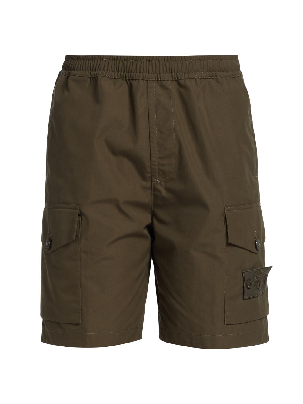 

Хлопковые шорты-бермуды Stone Island, зеленый