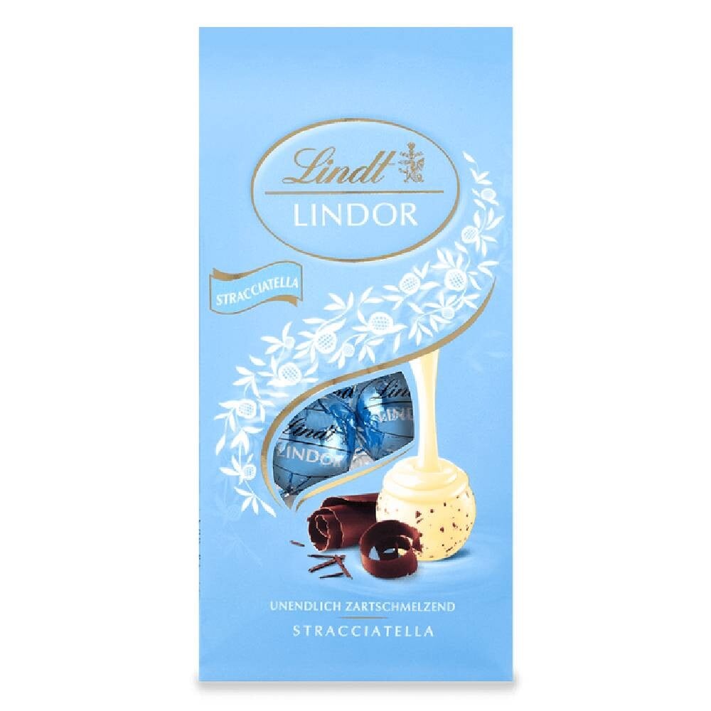 

Конфеты Lindt Lindor Kugel Beutel, страчателла, 134г