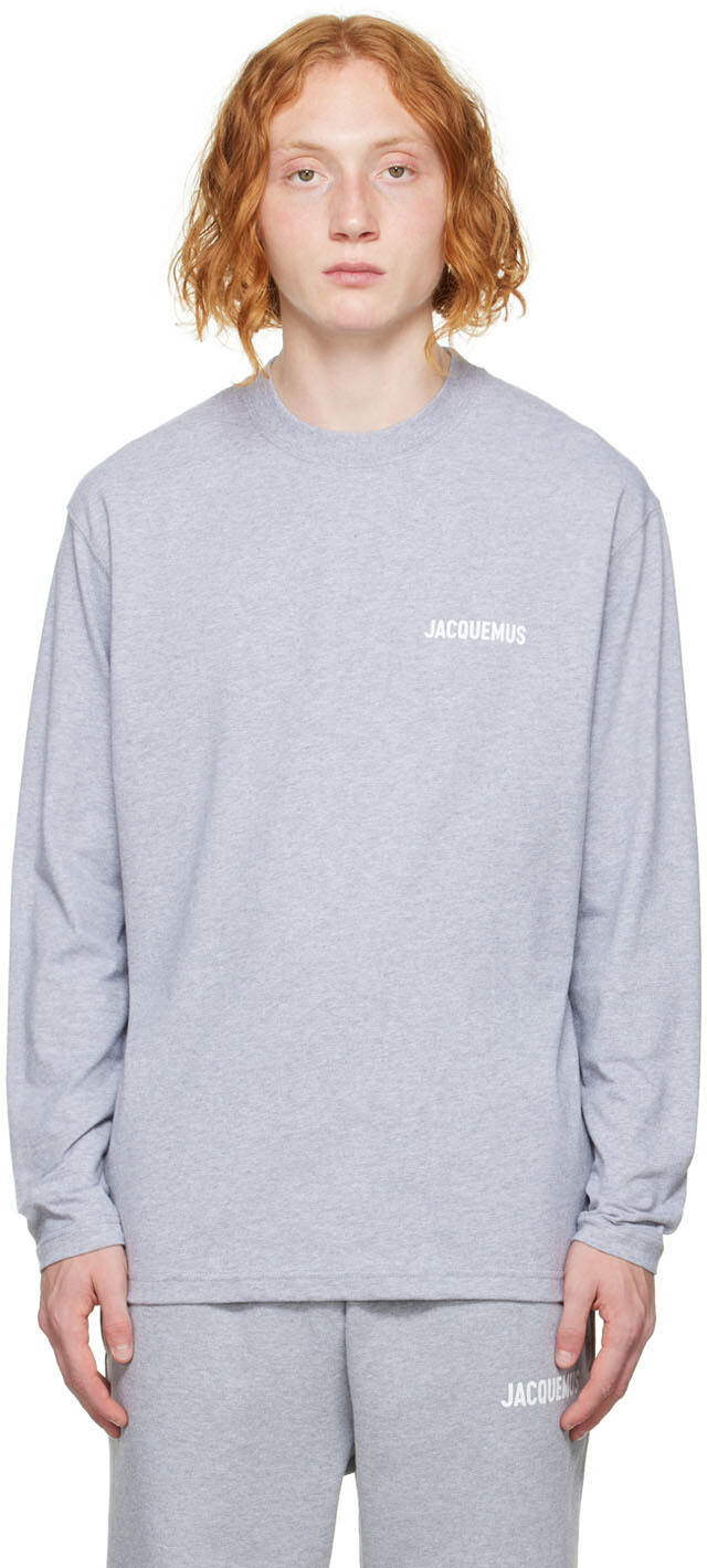 

Серая футболка с длинным рукавом 'Le T-Shirt Manches Longues' Jacquemus