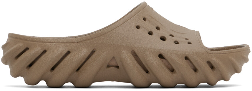 

Серо-коричневые шлепанцы Echo Crocs