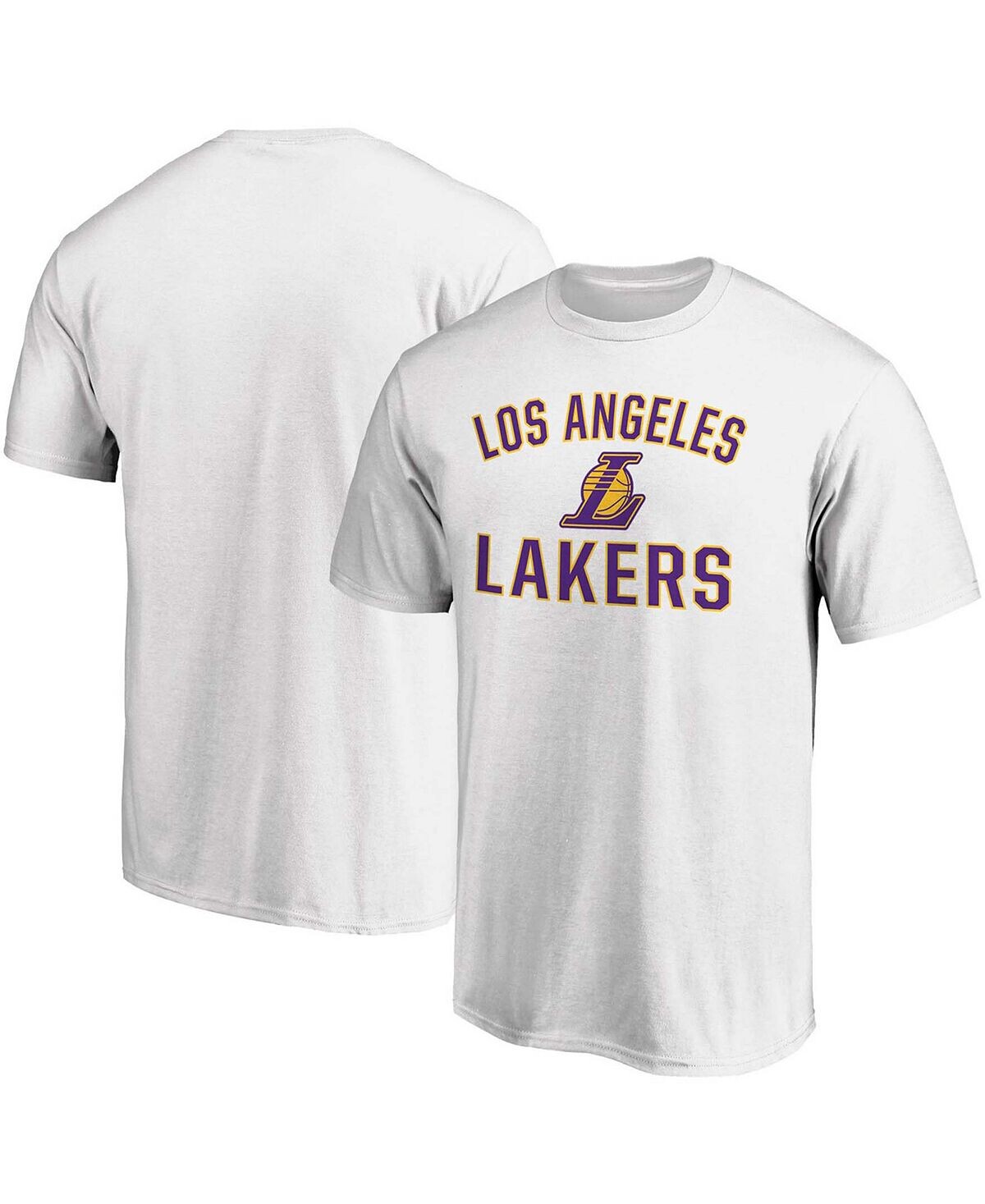 

Мужская белая футболка los angeles lakers team victory arch Fanatics, белый