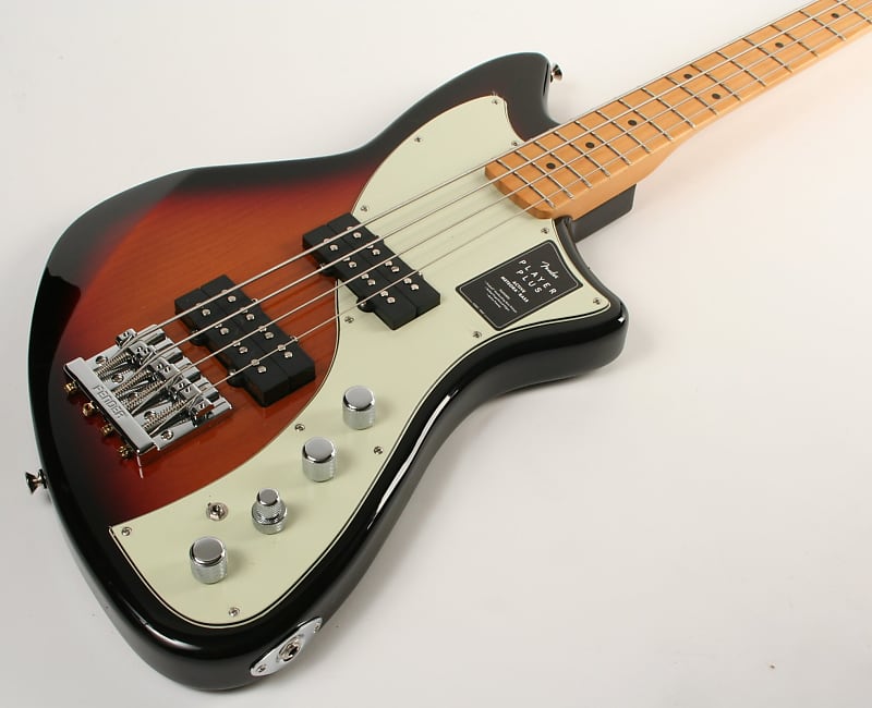 Накладка на гриф Fender Player Plus Active Meteora Bass Maple, 3 цвета, солнечные лучи Player Plus Active Meteora Bass, Maple Fingerboard, 3-Color Sunburst