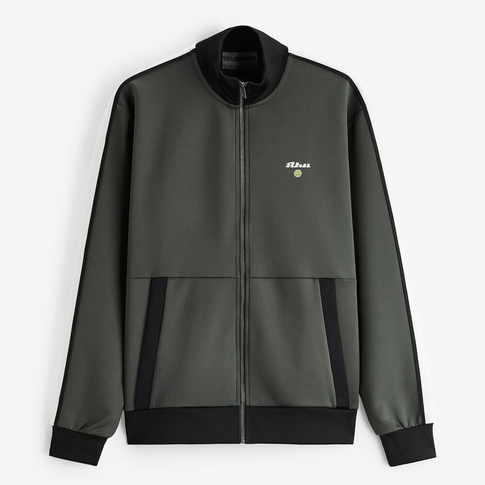 

Толстовка Zara Zip With Taping X Rhuigi - Limited Edition, серый