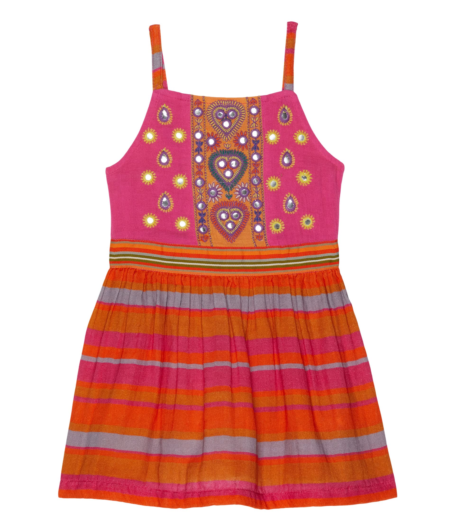 Платье PEEK, Embroidered Stripe Dress