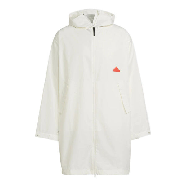 

Ветровка Adidas Logo Solid Color Hooded Windbreaker White, Белый