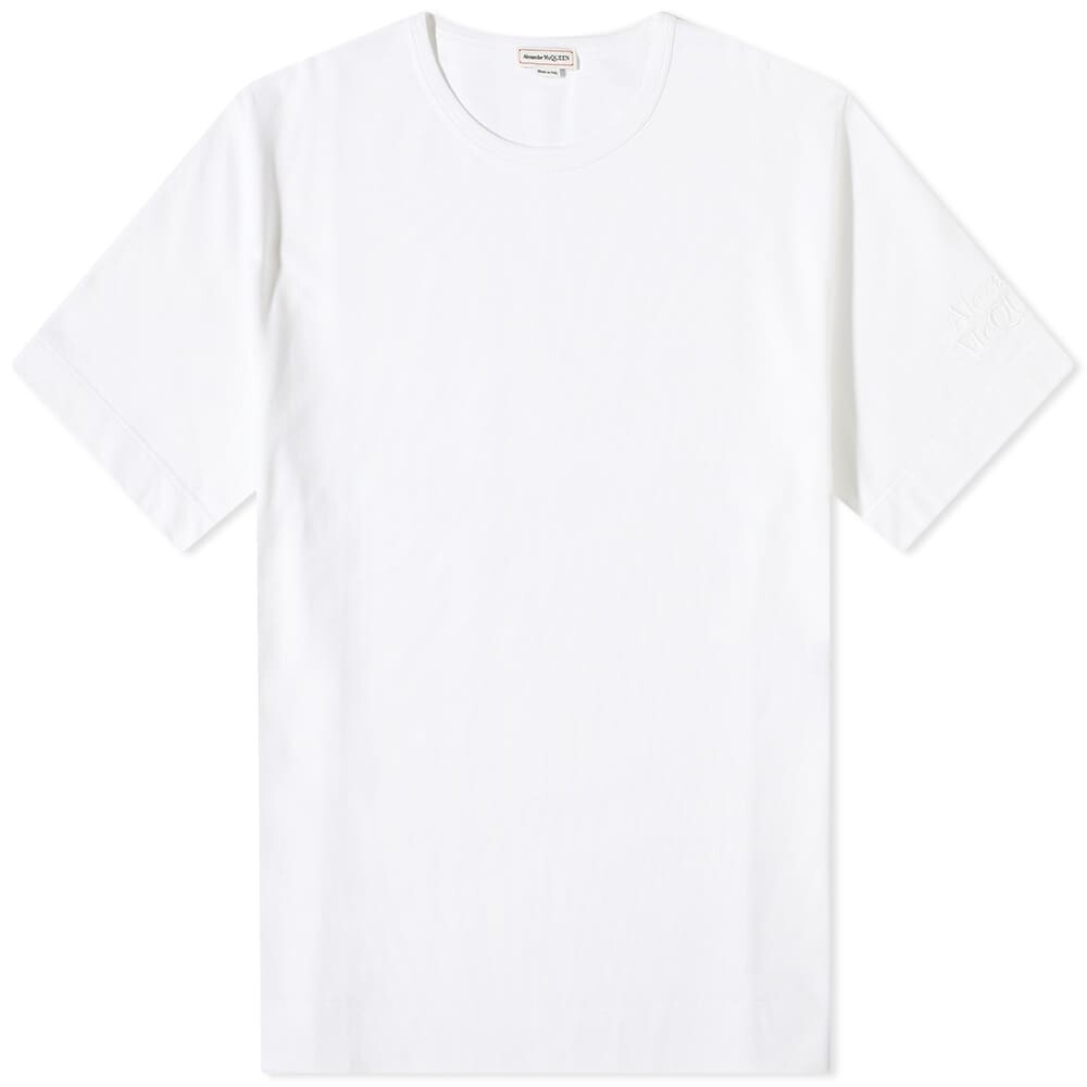 

Футболка Alexander McQueen Sleeve Logo Tee, Белый