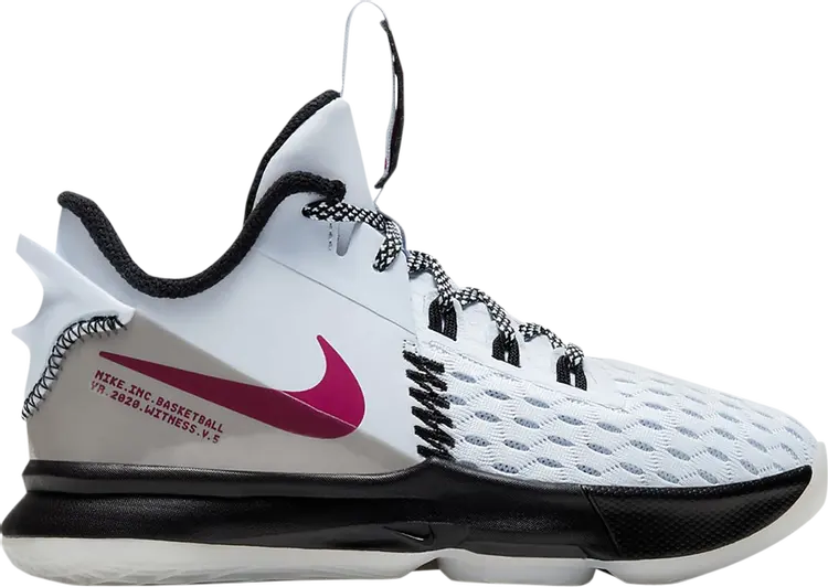 

Кроссовки Nike LeBron Witness 5 PS 'Football Grey Fireberry', серый