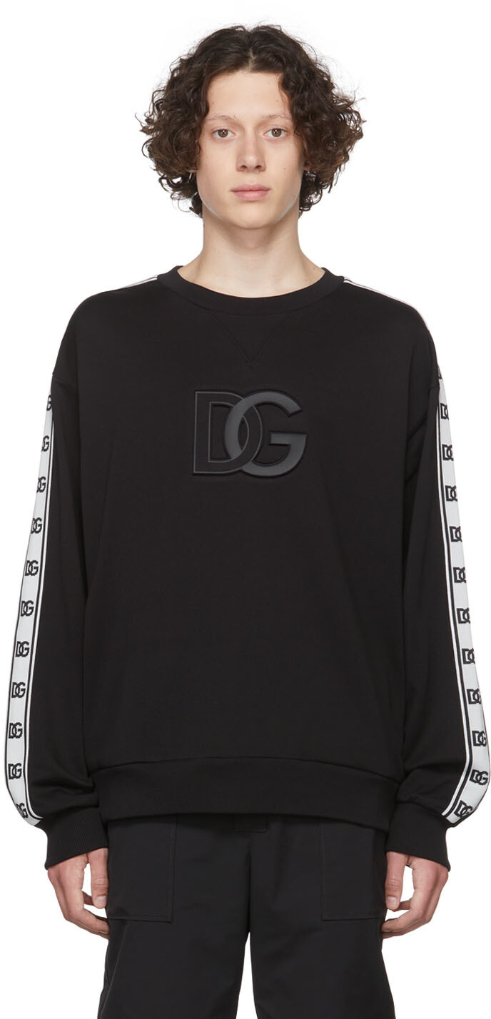 

Черный хлопковый свитшот Dolce & Gabbana