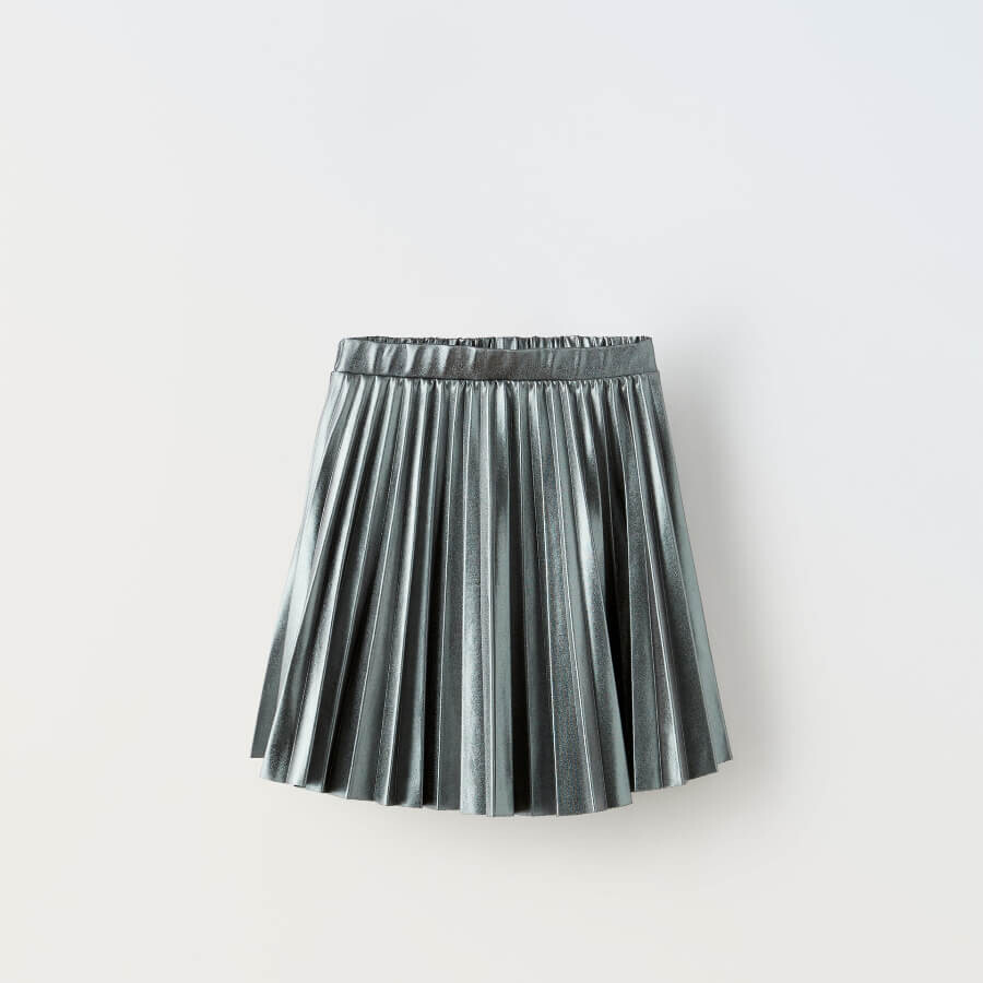

Юбка для девочки Zara Pleat, серебристый